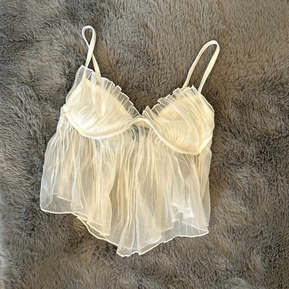 Sheer baby doll top